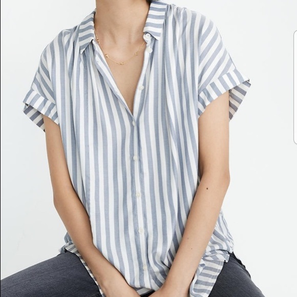 Madewell Tops - Madewell Central Shirt in Pompano Stripe